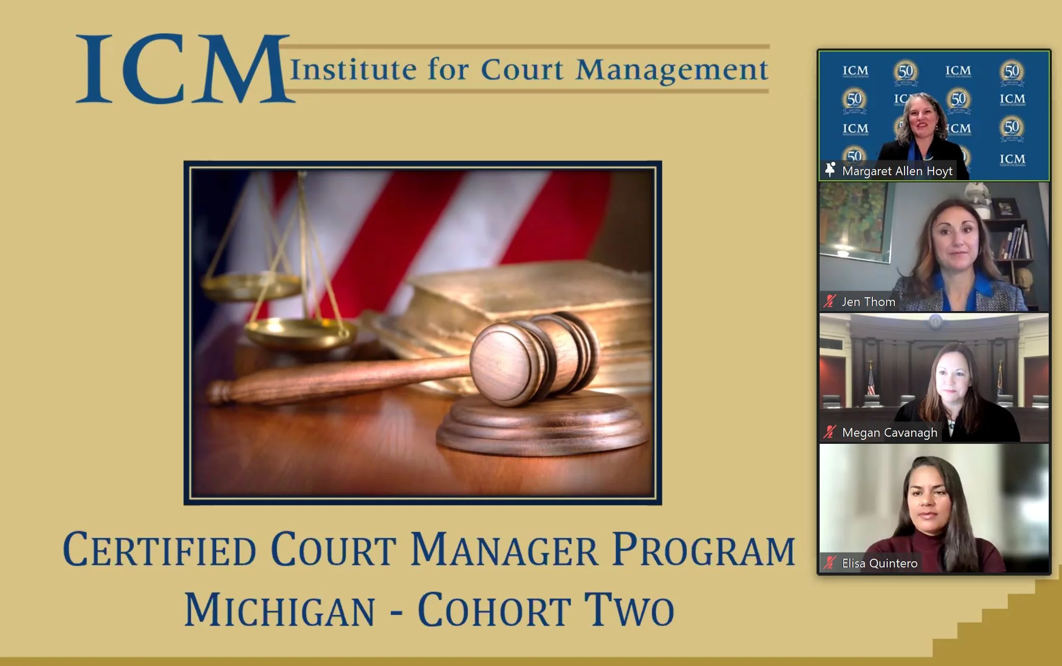 Justice Cavanagh Helps Honor New Certified Court Managers Statewide